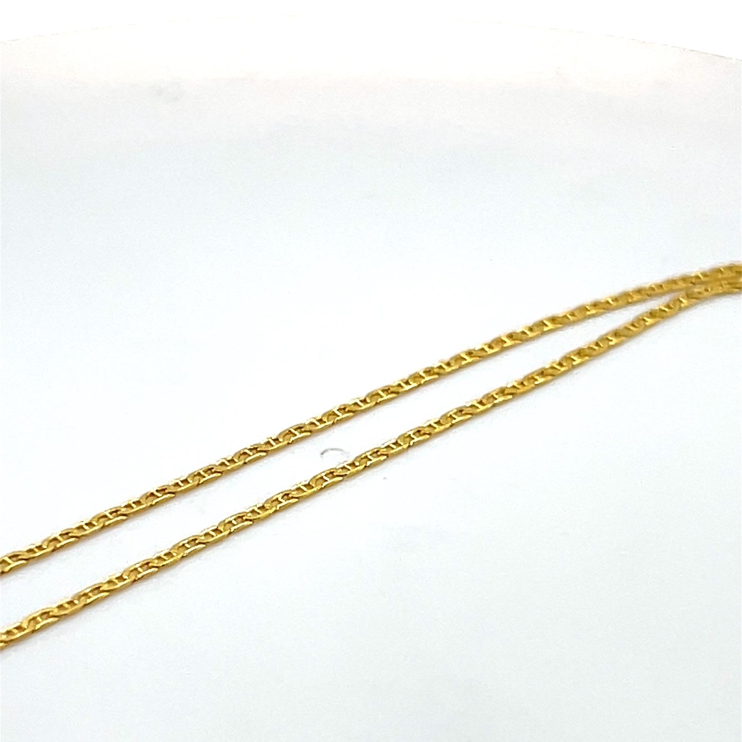 14K Yellow Gold 9" Anklet; 1.2g