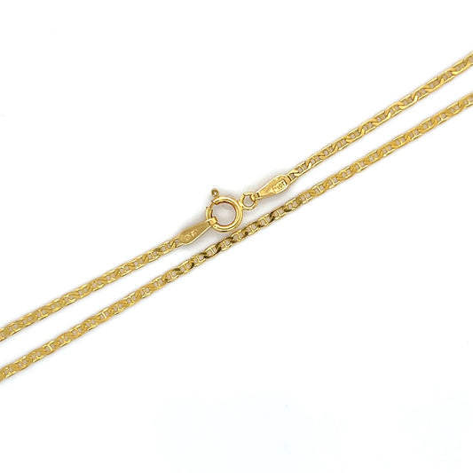 14K Yellow Gold 9" Anklet; 1.2g