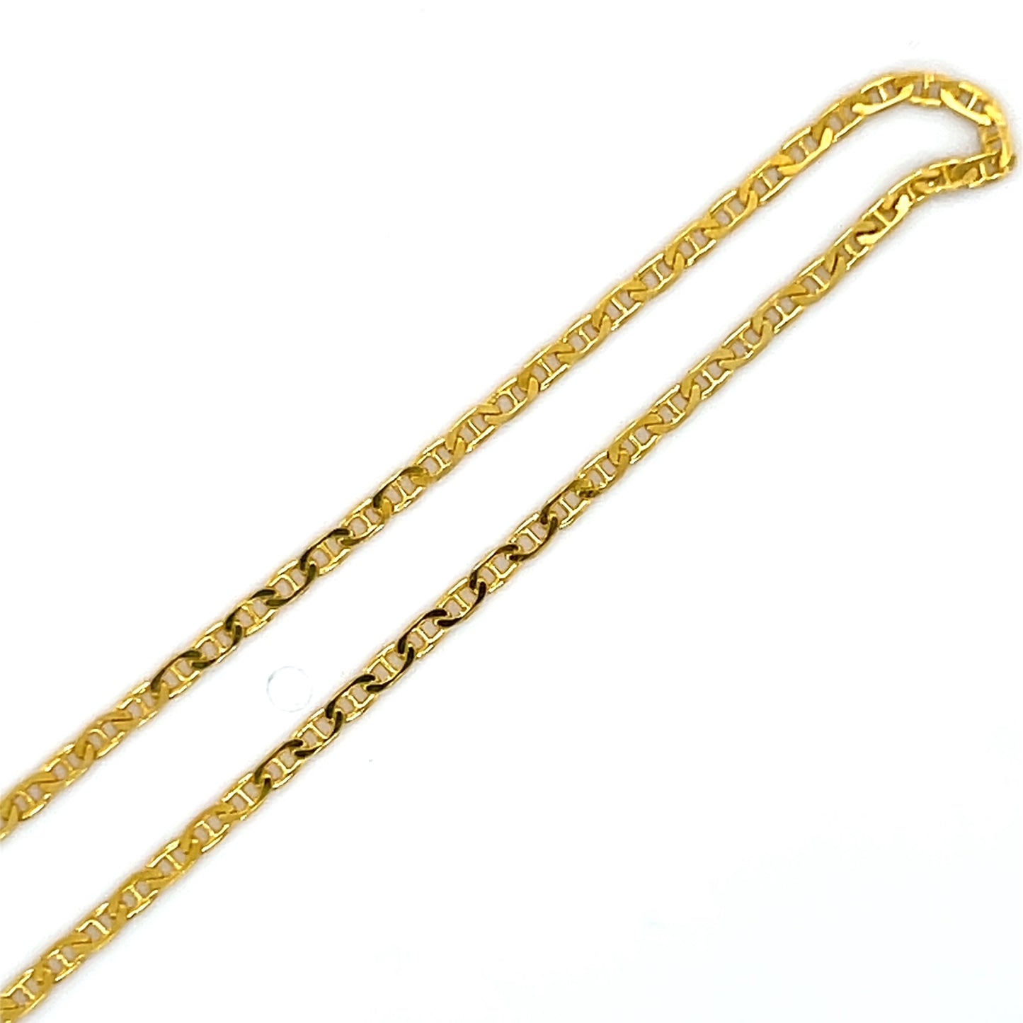 14K Yellow Gold 9" Anklet; 1.2g