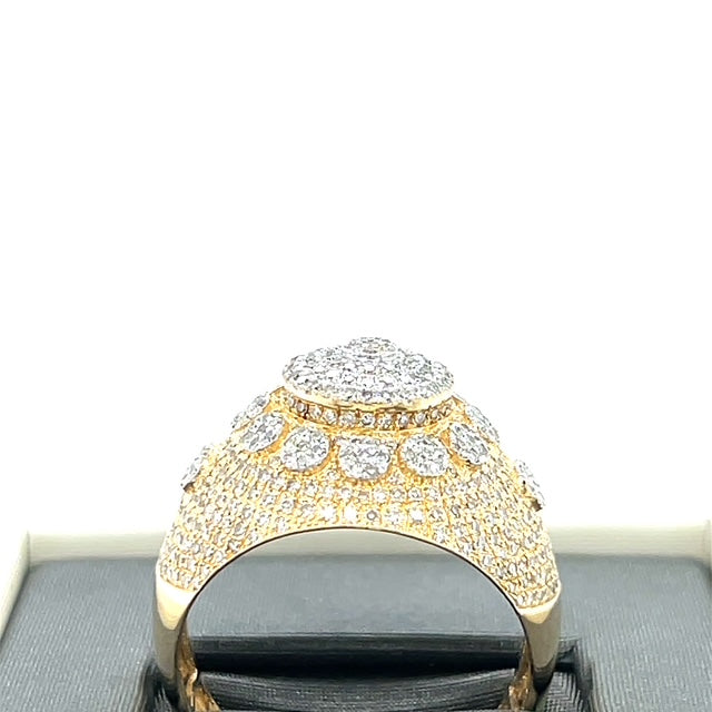 14K Yellow Gold Diamond Ring; 1.0CTW; 6.2g; Size 10