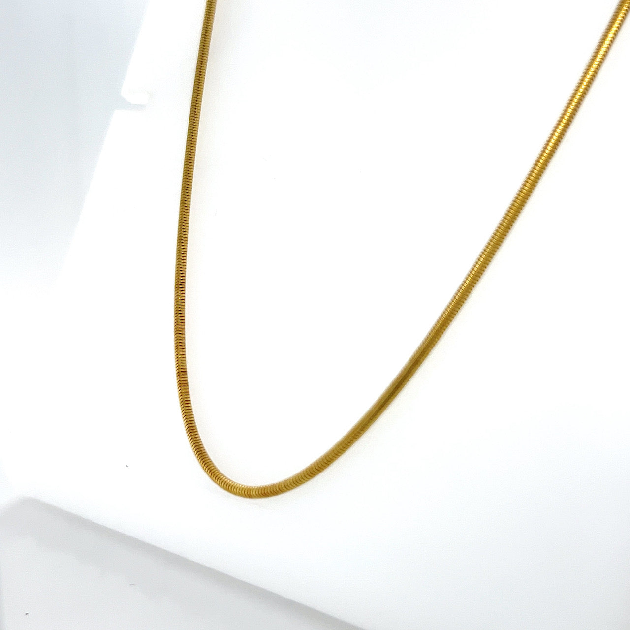 14K Yellow Gold 16.5" Snake Chain Necklace; 7.8g