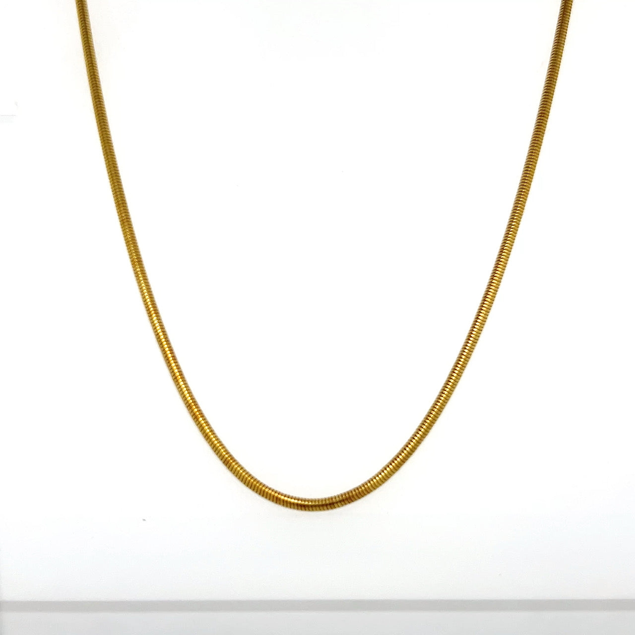 14K Yellow Gold 16.5" Snake Chain Necklace; 7.8g