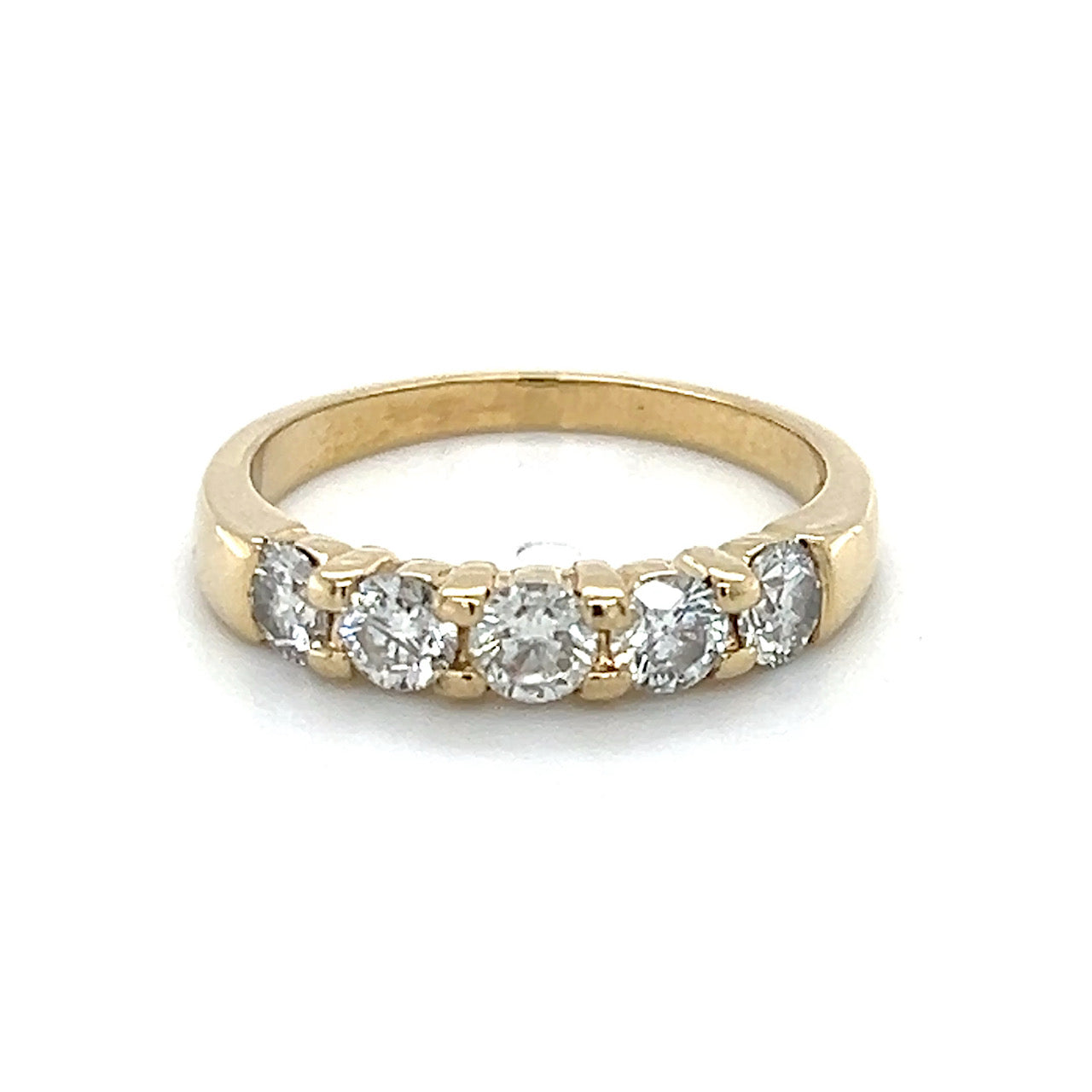 14K Yellow Gold Diamond Lady's Ring; 1.25CTW; 3.3g; Size 7