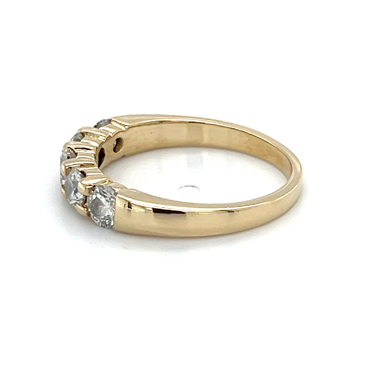 14K Yellow Gold Diamond Lady's Ring; 1.25CTW; 3.3g; Size 7