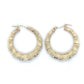10K Yellow Gold Hoop Earrings; 4.4g