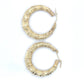 10K Yellow Gold Hoop Earrings; 4.4g