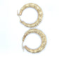 10K Yellow Gold Hoop Earrings; 4.4g