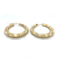 10K Yellow Gold Hoop Earrings; 4.4g
