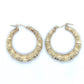 10K Yellow Gold Hoop Earrings; 4.4g