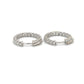 14K White Gold Diamond Earrings; 0.60CTW; 4.1g