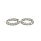 14K White Gold Diamond Earrings; 0.60CTW; 4.1g