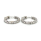 14K White Gold Diamond Earrings; 0.60CTW; 4.1g