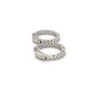 14K White Gold Diamond Earrings; 0.60CTW; 4.1g