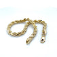 14K Yellow Gold 8" Rope Bracelet; 6g