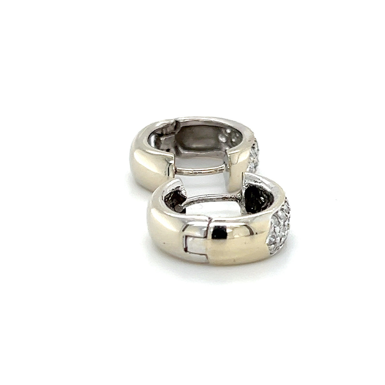 14K White Gold Diamond Earrings; 0.50CTW; 5.6g
