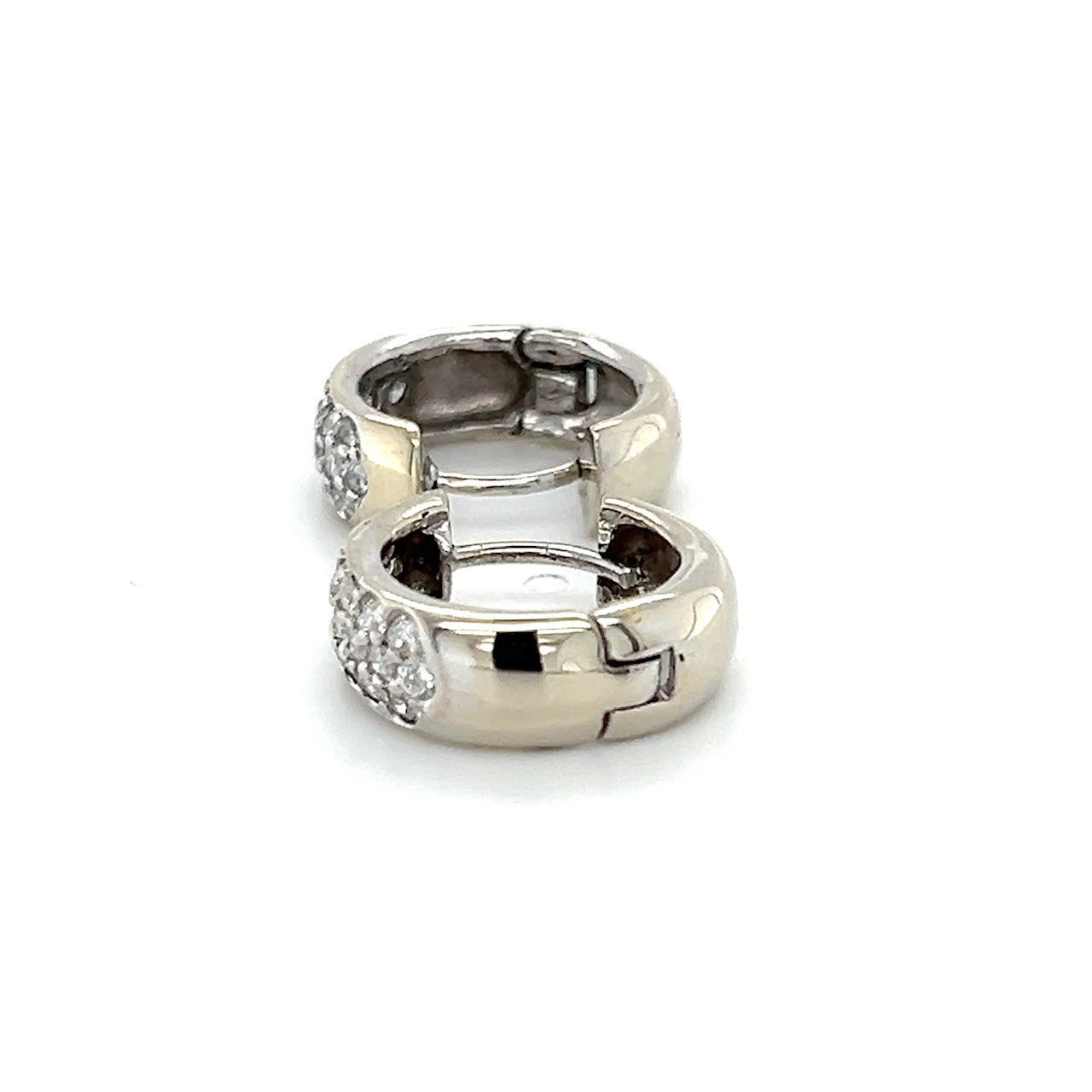 14K White Gold Diamond Earrings; 0.50CTW; 5.6g