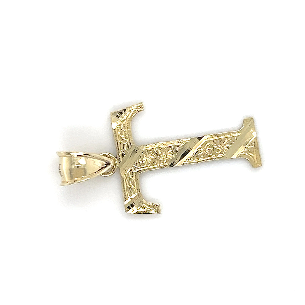 10K Yellow Gold "T" Pendant; 1.4g