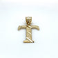 10K Yellow Gold "T" Pendant; 1.4g