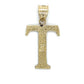 10K Yellow Gold "T" Pendant; 1.4g