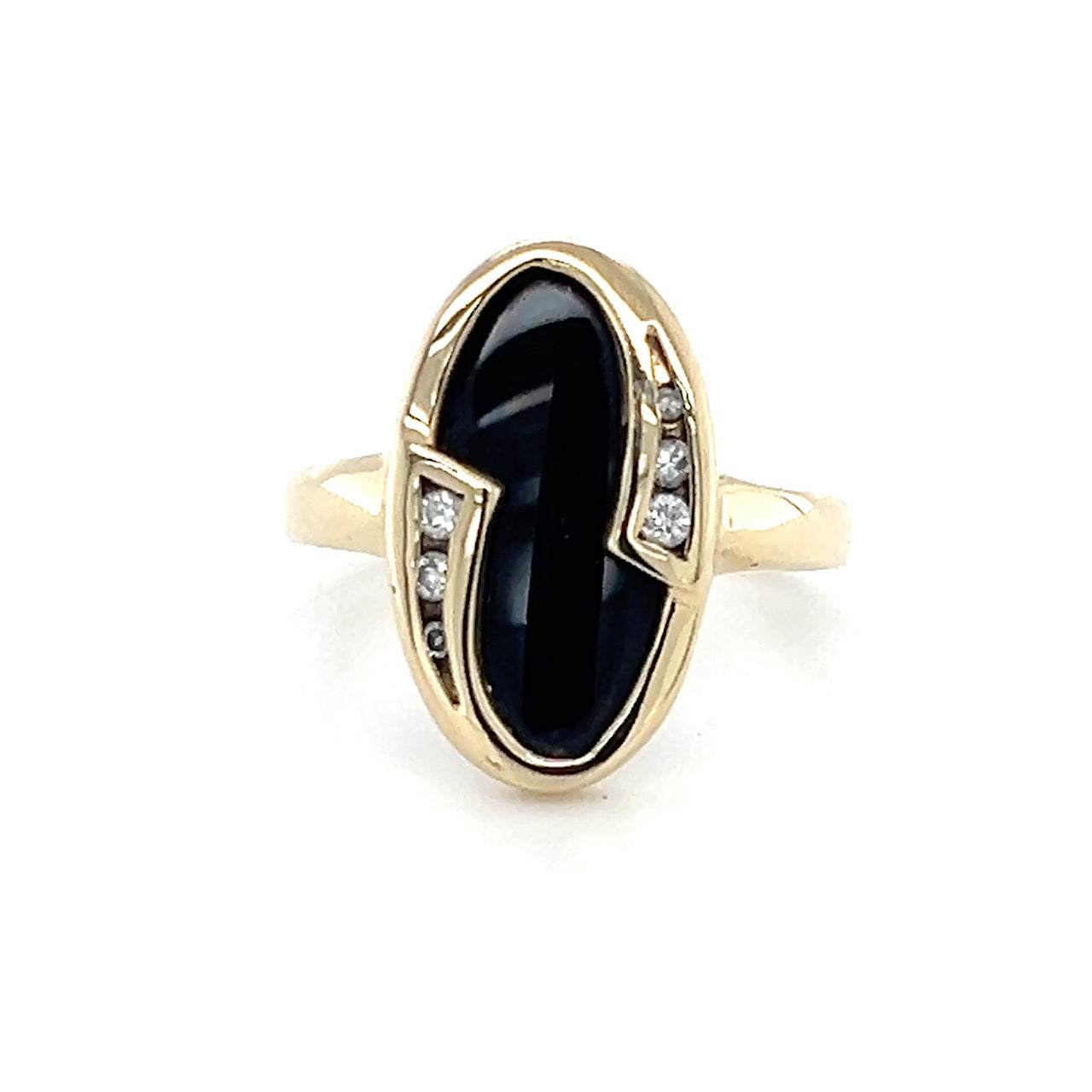 10K Yellow Gold Diamond Ring; 0.5CTW; 3.2g; Size 5