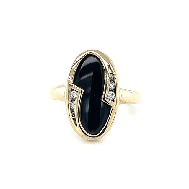10K Yellow Gold Diamond Ring; 0.5CTW; 3.2g; Size 5