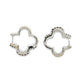 14K White Gold Diamond Earrings; 2.9g; 0.25CTW