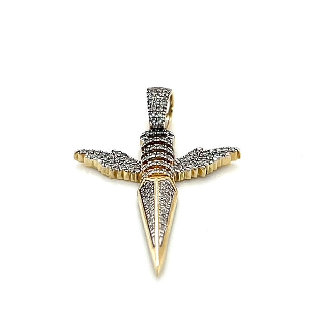 10K Yellow Gold Diamond Pendant; 0.25CTW; 2.9g