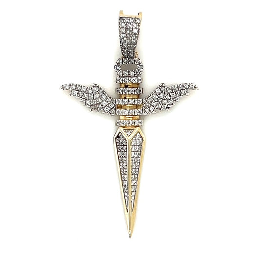 10K Yellow Gold Diamond Pendant; 0.25CTW; 2.9g