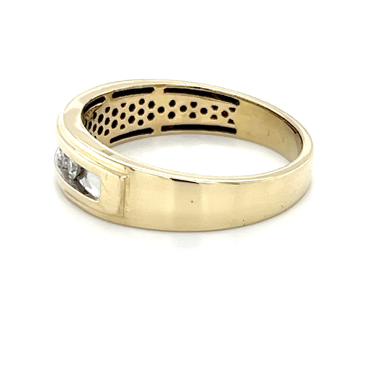 10K Yellow Gold Diamond Gentleman's Ring; 0.2CTW; 3.9g; Size 10