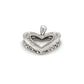 10K White Gold Diamond Heart Pendant; 0.2CTW; 2g