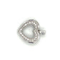 10K White Gold Diamond Heart Pendant; 0.2CTW; 2g
