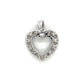 10K White Gold Diamond Heart Pendant; 0.2CTW; 2g