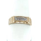 10K Yellow Gold Diamond Gentleman's Ring; 0.03CTW; 3.6g; Size 10