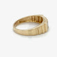 10K Yellow Gold Diamond Gentleman's Ring; 0.03CTW; 3.6g; Size 10
