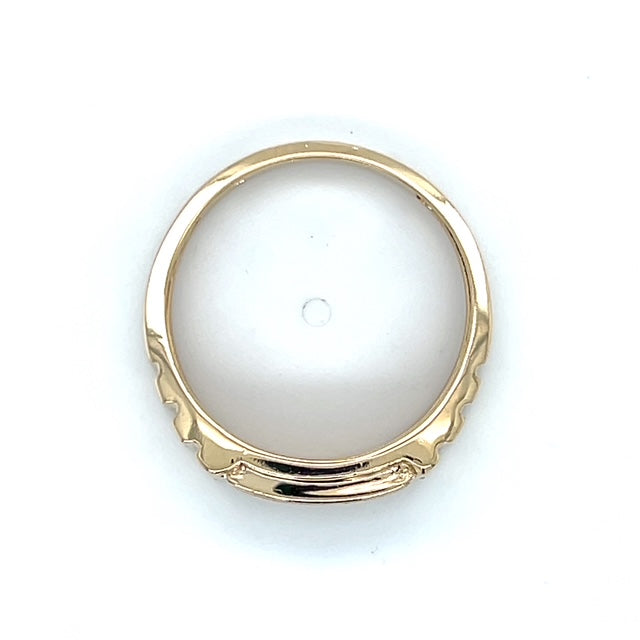 10K Yellow Gold Diamond Gentleman's Ring; 0.03CTW; 3.6g; Size 10