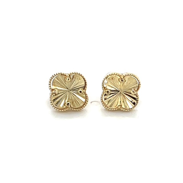 10K Yellow Gold Stud Earrings; 1.3g