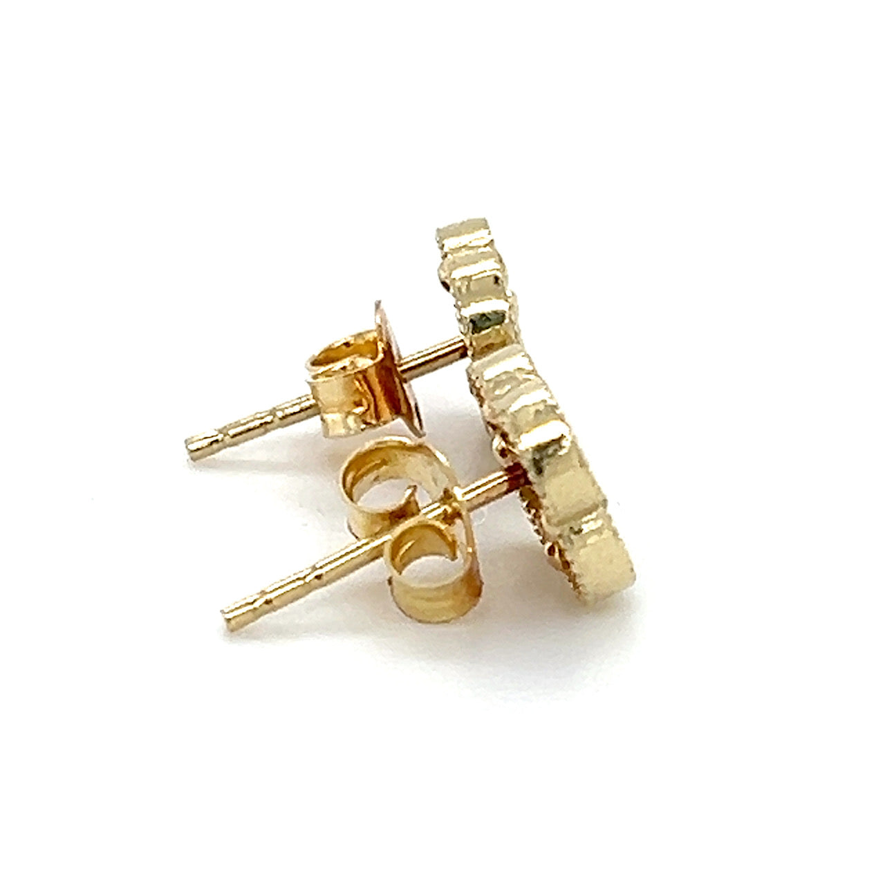 10K Yellow Gold Stud Earrings; 1.3g