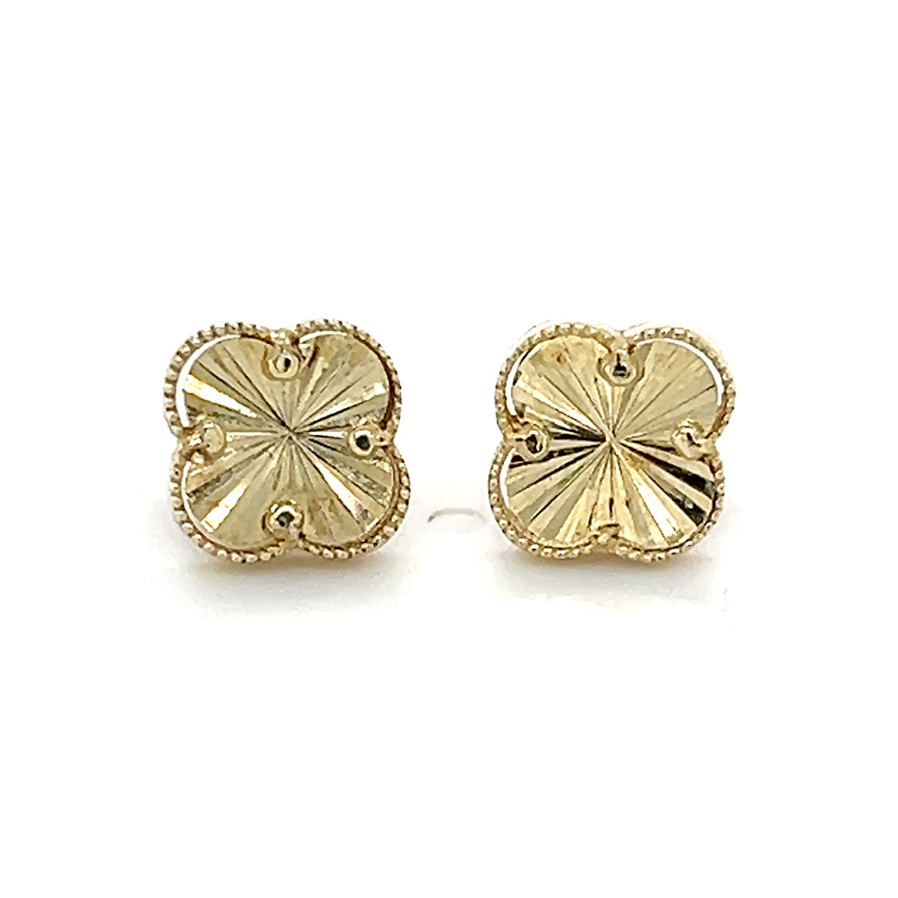 10K Yellow Gold Stud Earrings; 1.3g