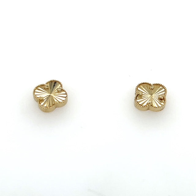 10K Yellow Gold Stud Earrings; 1.3g