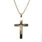 14K Yellow Gold 18" Necklace W/ Cross Pendant; 3.5g