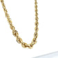 10K Yellow Gold 18" Graduated Rope Chain; 5.3g