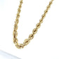 10K Yellow Gold 18" Graduated Rope Chain; 5.3g