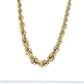 10K Yellow Gold 18" Graduated Rope Chain; 5.3g