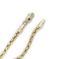 10K Yellow Gold 18" Graduated Rope Chain; 5.3g
