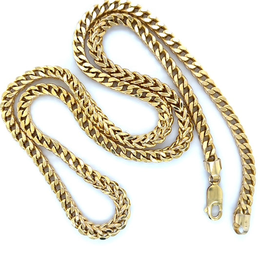 10K Yellow Gold 24" Chain Necklace; 21.6g