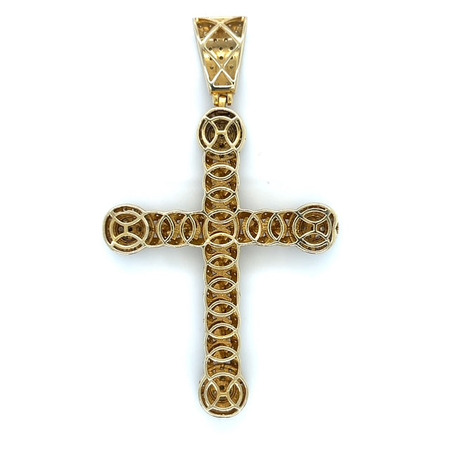 10K Yellow Gold Diamond Pendant; 3.2CTW; 11g