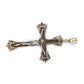 10K Two-Tone Gold Cross Pendant; 5.1g