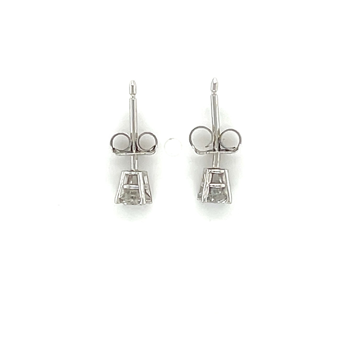 14K White Gold Diamond Stud Earrings; 0.30CTW; 0.5g