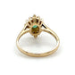 14K Yellow Gold Diamond & Emerald Lady's Ring; 1.7DWT; Size 6