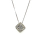 14K White Gold Diamond 18" Necklace; 0.20CTW; 1.3DWT